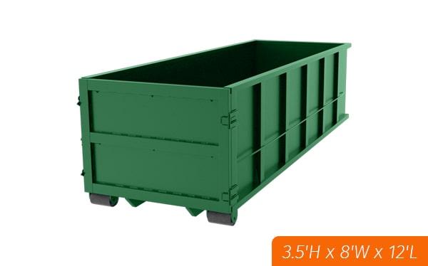 it is not necessary for the customer to be present during the delivery and pickup of 10-yard dumpsters